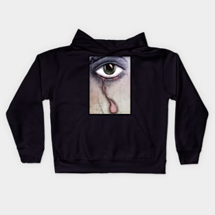 A flowing tear Kids Hoodie